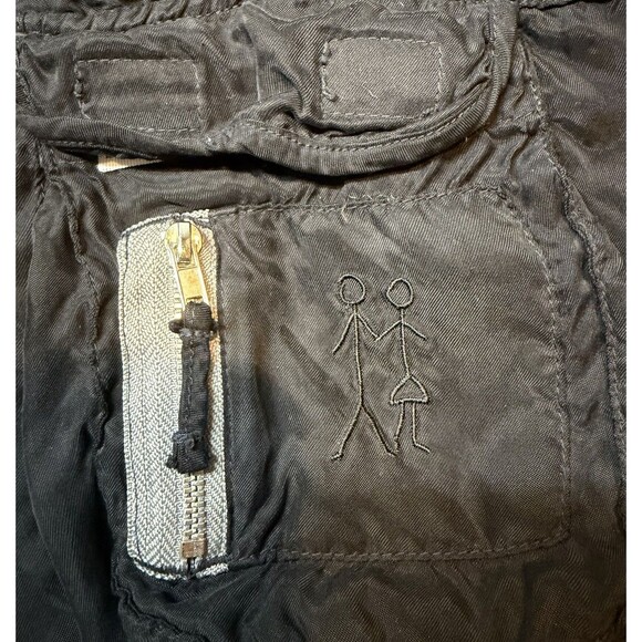 Johnny Was Pete & Greta Lightweight Cargo Pants Women’s Sz 4 Black With Belt - Picture 5 of 15